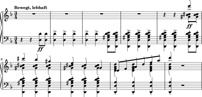 \relative C''' { \new Pianostaff << \new Staff < - Cat Toying With Note V.2 Postcards (package Of 8) (766x368), Png Download