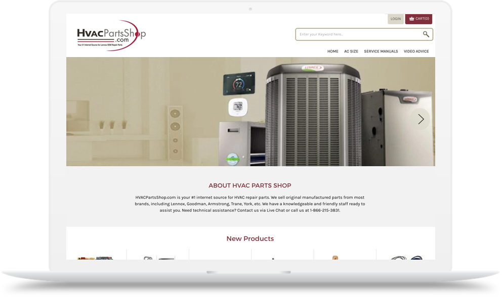 Hvac Parts Shop Heats Up Sales With Bigcommerce - Hvac (992x588), Png Download