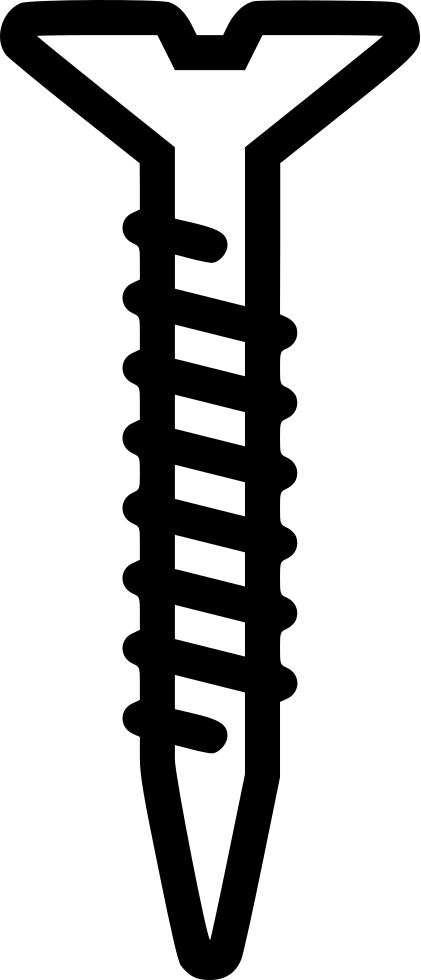 Png Icon Download Onlinewebfonts - Screw Icon Png (421x980), Png Download