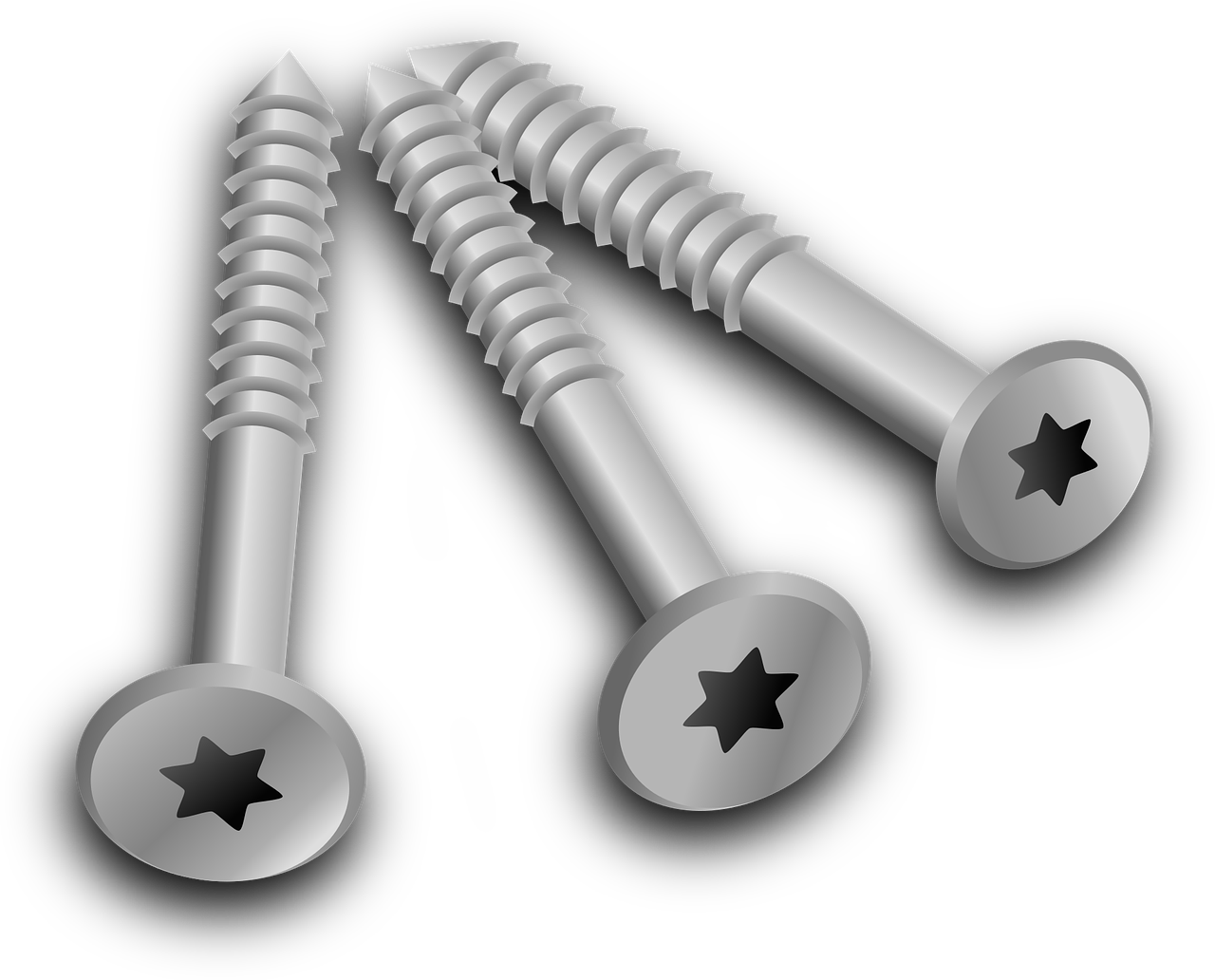 Types Of Screws - Screws Clipart (640x516), Png Download