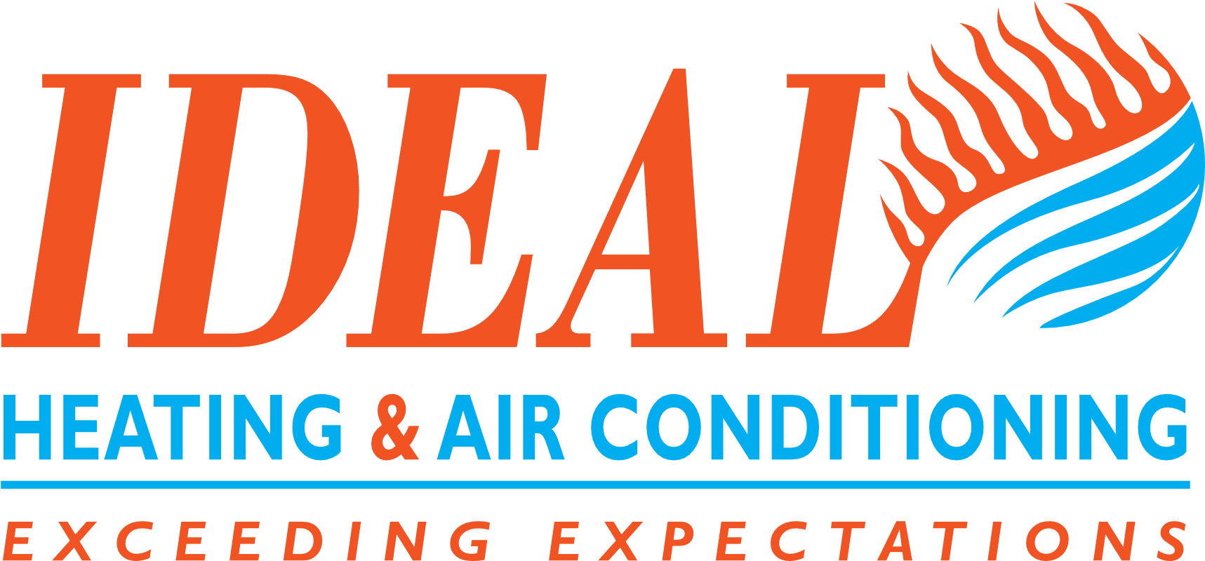 Ideal Heating And Air Conditioning Logo - Ideal Heating & Air Conditioning (1741x799), Png Download