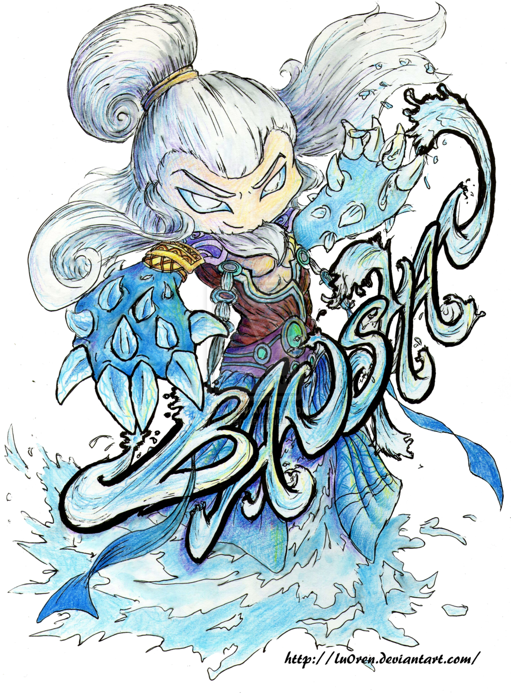 Png Royalty Free Fan Art By Tiodorr On Deviantart Pinterest - Smite He Bo Chibi (1024x1388), Png Download