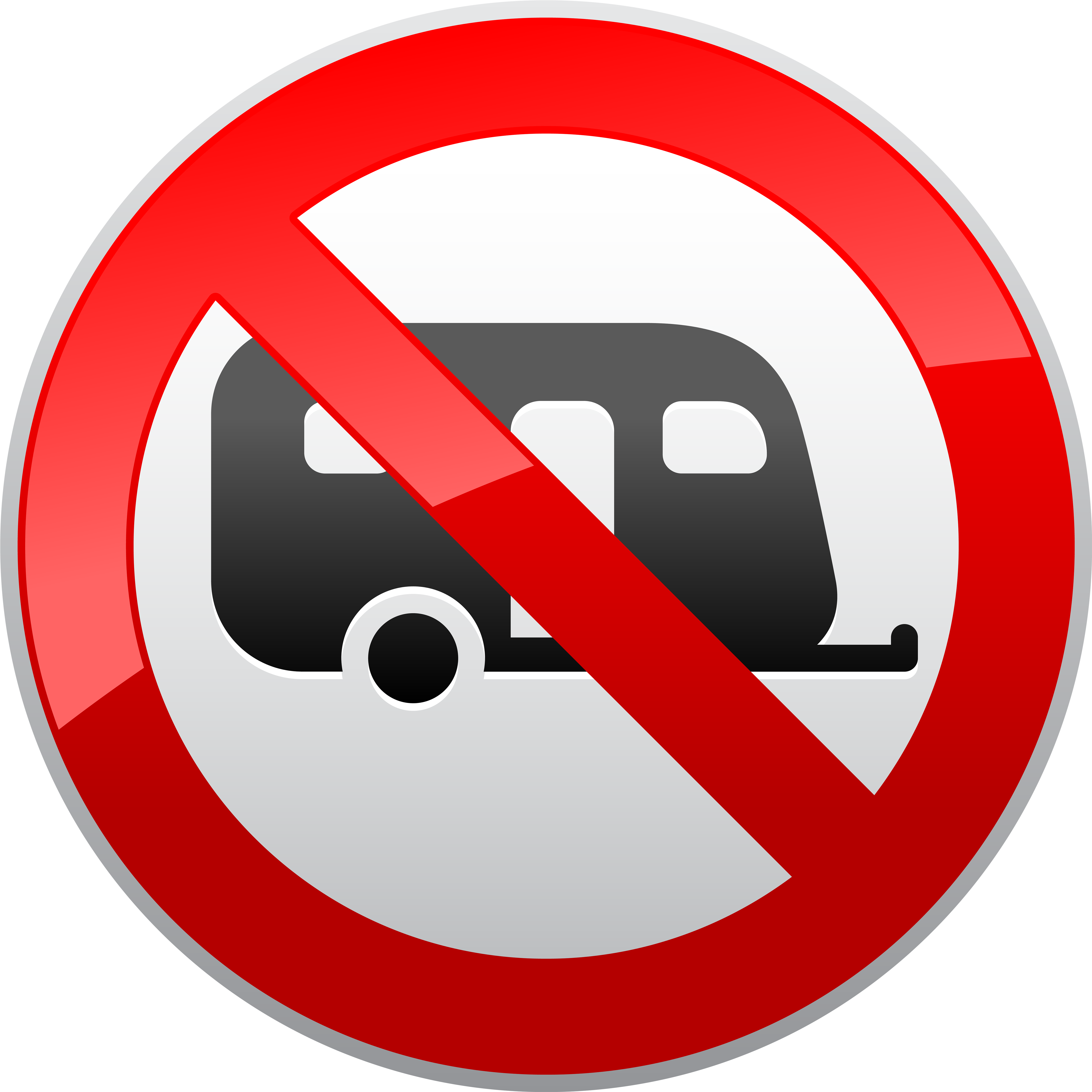 No Caravans Camping Sign Png Clipart - 18 Alkohol (5000x5000), Png Download