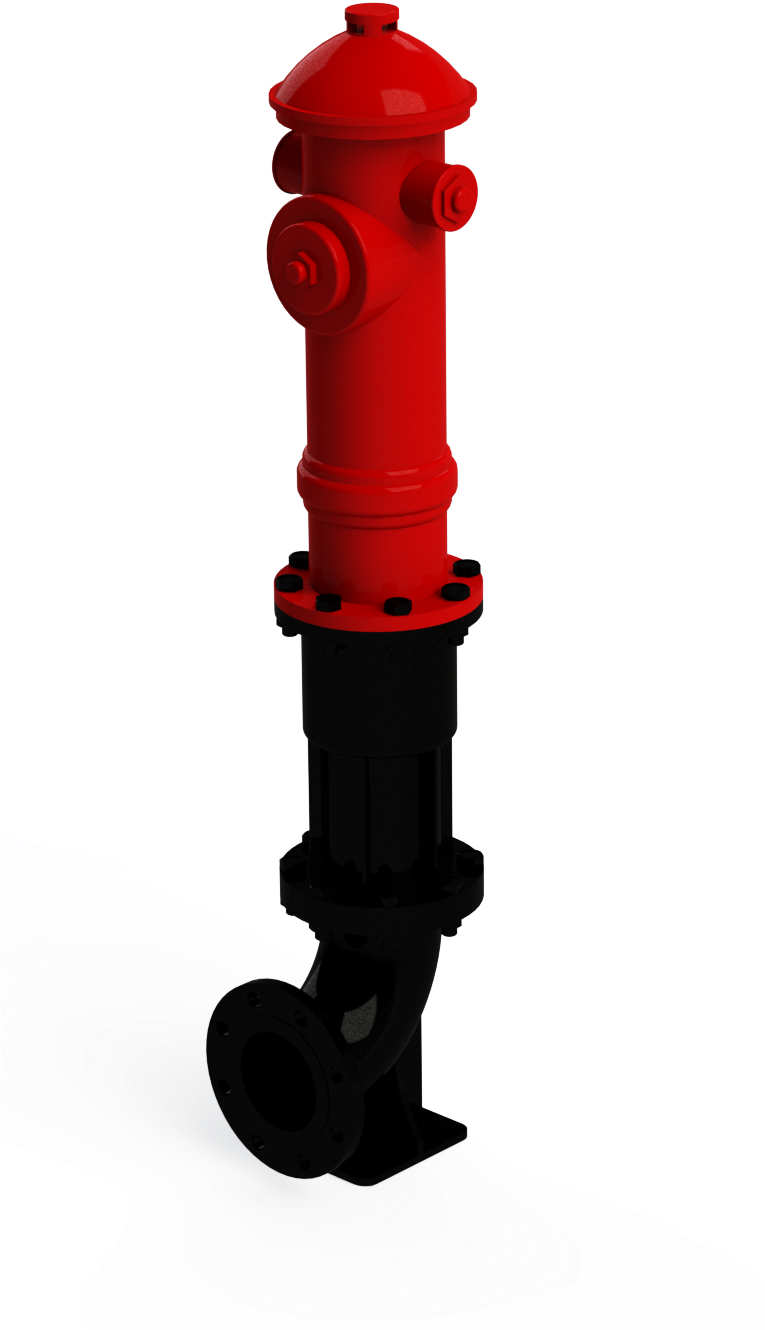 Standard Fire Hydrants - Firex Piller Hydrants (764x1500), Png Download