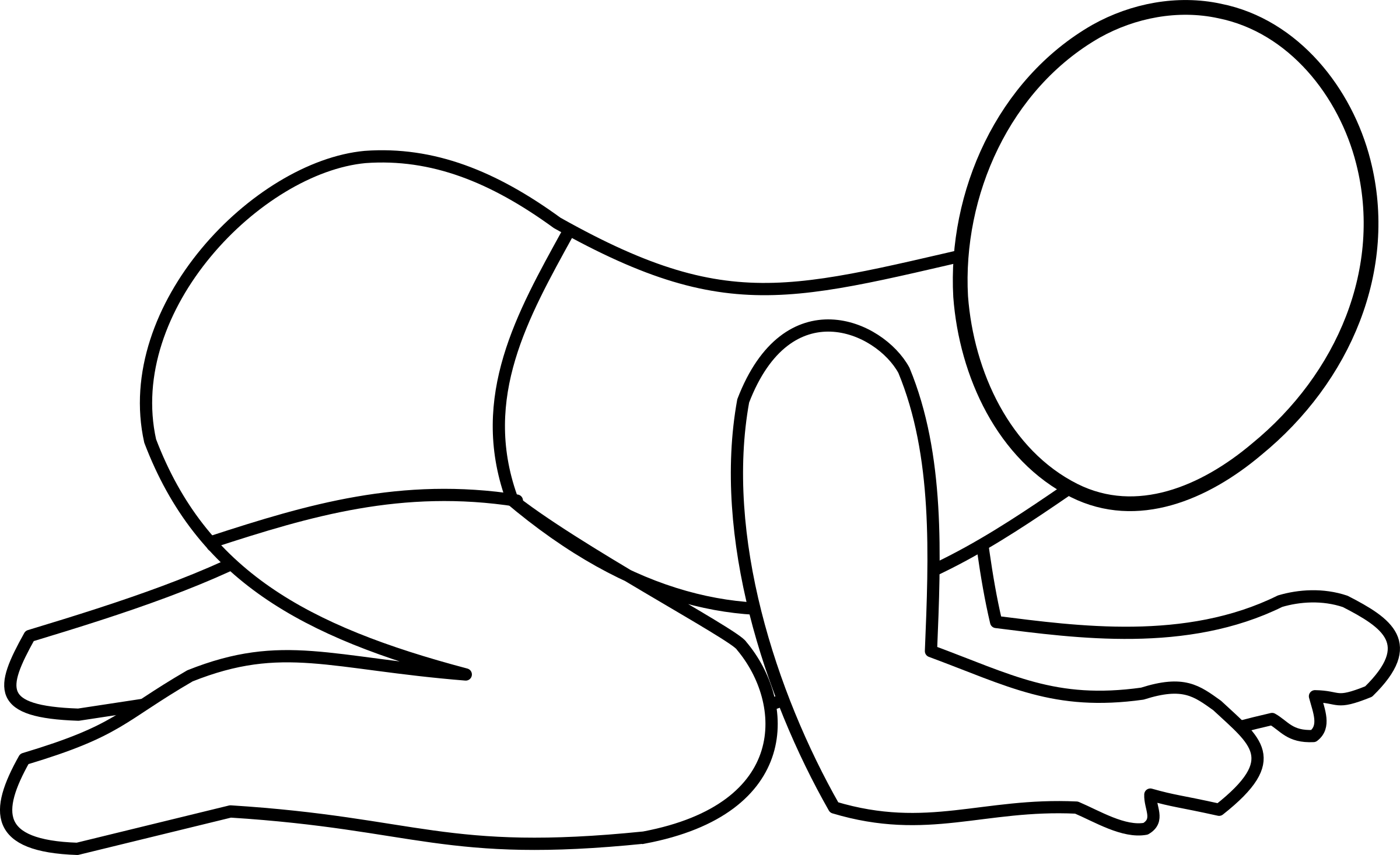 Big Image - Anime Baby Crawling (2400x1467), Png Download