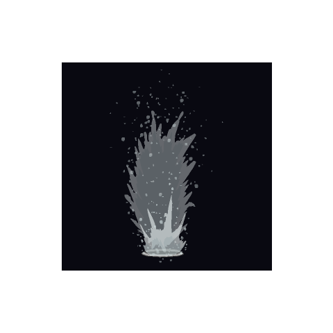 Fire Hydrant Flowing Fire Hydrant - Illustration (480x480), Png Download