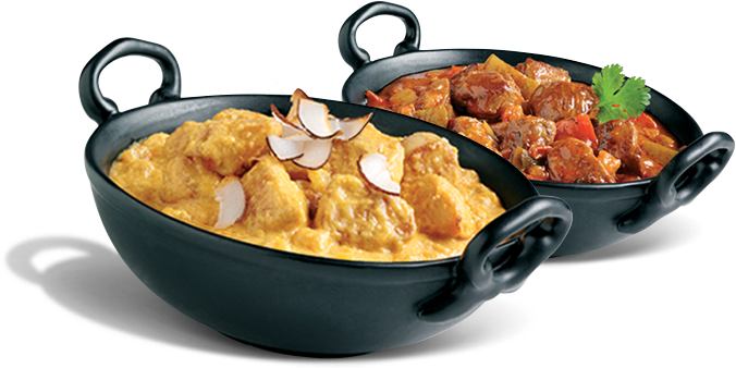 Indian Range - Indian Curry Dishes Png (676x338), Png Download