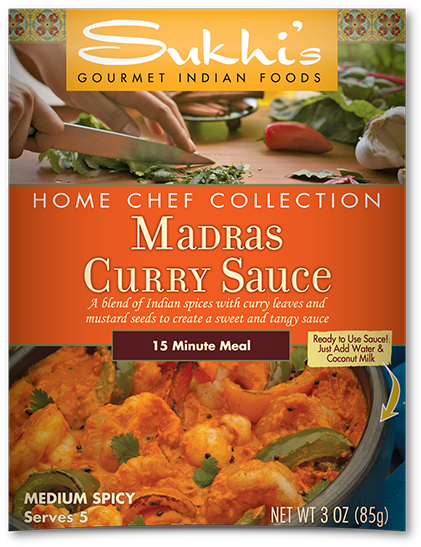 Sukhi's Madras Curry Paste - 3 Oz Packet (650x550), Png Download