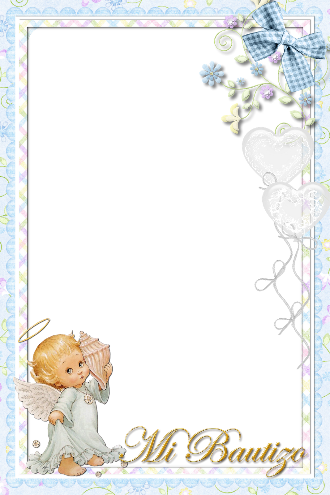 Boy Baptism, Christening Invitations, Planner, Communion, - Marcos Para Bautizo Png (1067x1600), Png Download