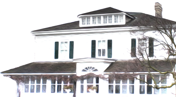 Eh House Illo - Eldon House (570x316), Png Download