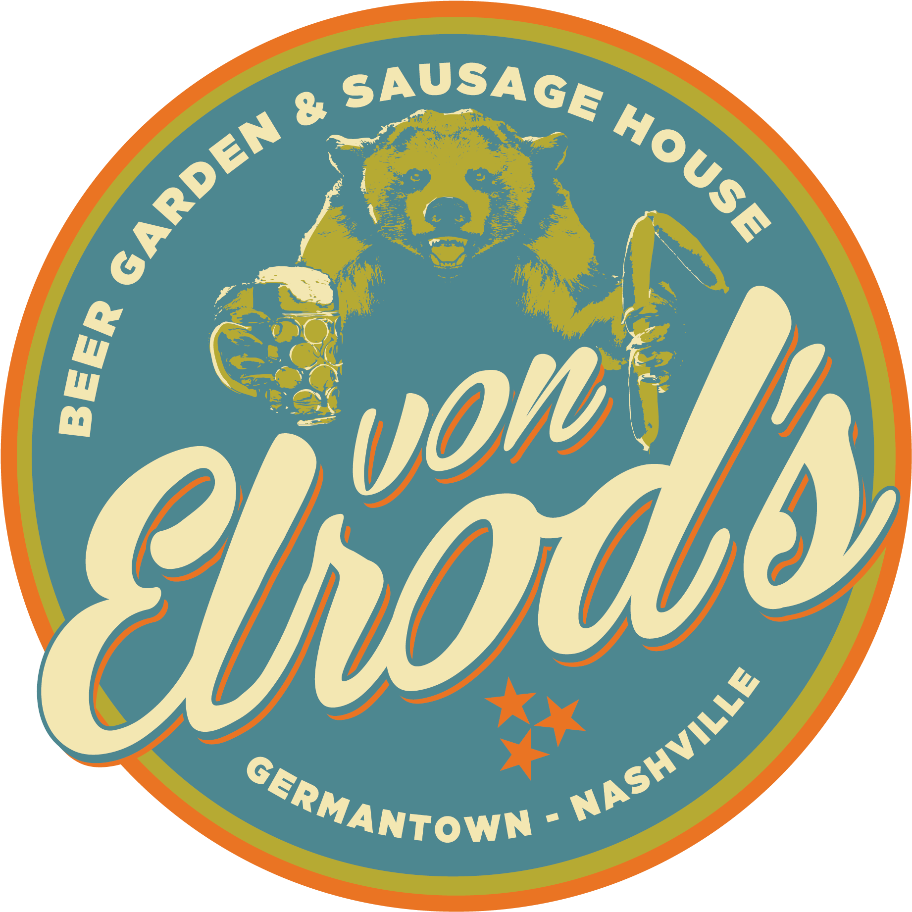 Beer Garden, Sausage House Coming To Germantown - Von Elrod's Logo (2025x2025), Png Download