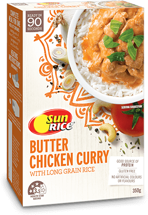 Butter Chicken Curry - Sunrice (317x442), Png Download