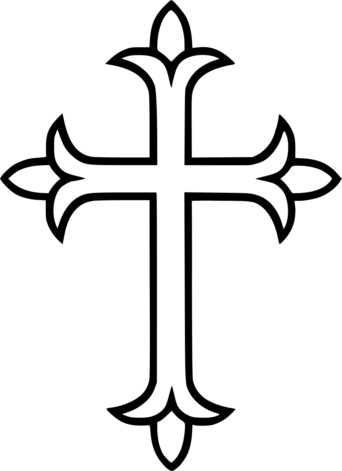 Syrian Orthodox Church Cross (1200x1652), Png Download