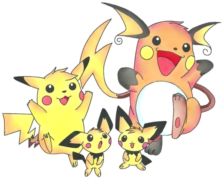 Raichu, Pikachu, Pichu - Pokemon Go (900x758), Png Download
