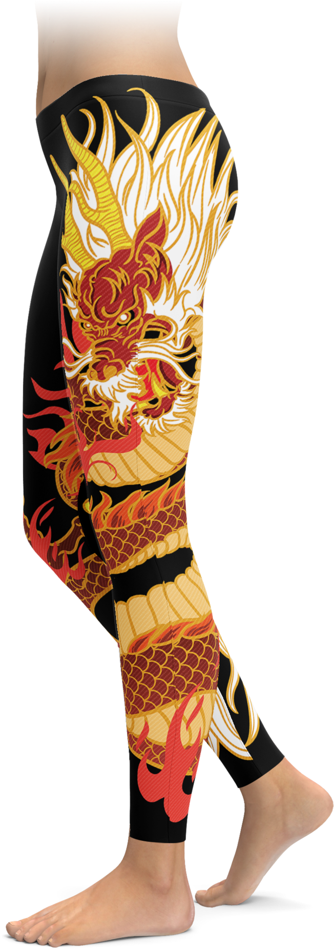 Golden Dragon Leggings - Powered By Plants Leggings (1692x2048), Png Download