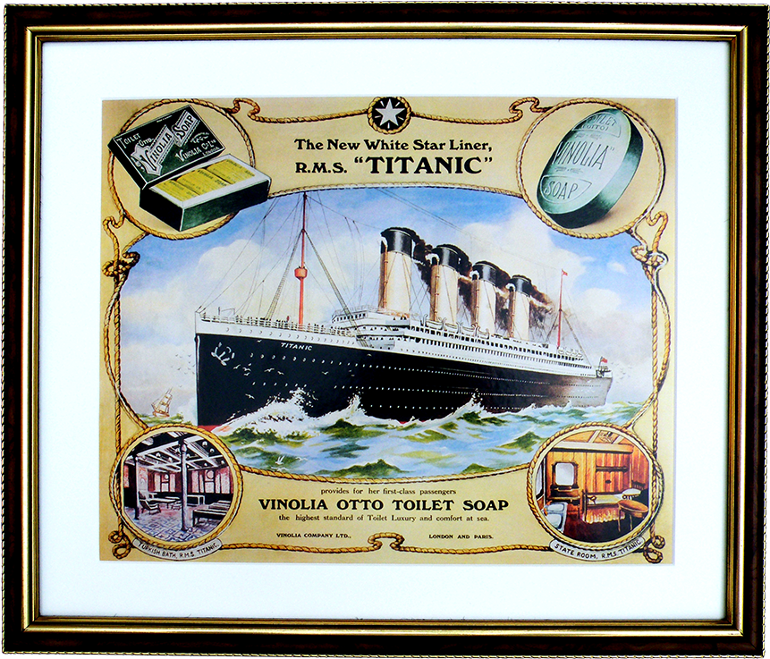 Titanic Poster - Old Irish Advertising Posters (1000x1000), Png Download