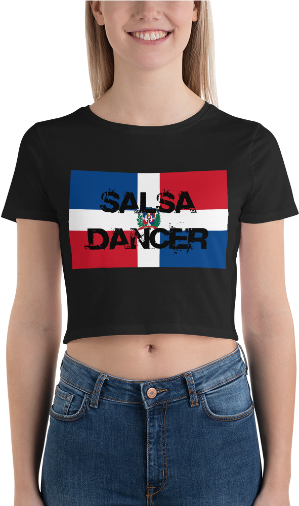 Dominican Republic Salsa Dancer - T-shirt (1000x1000), Png Download