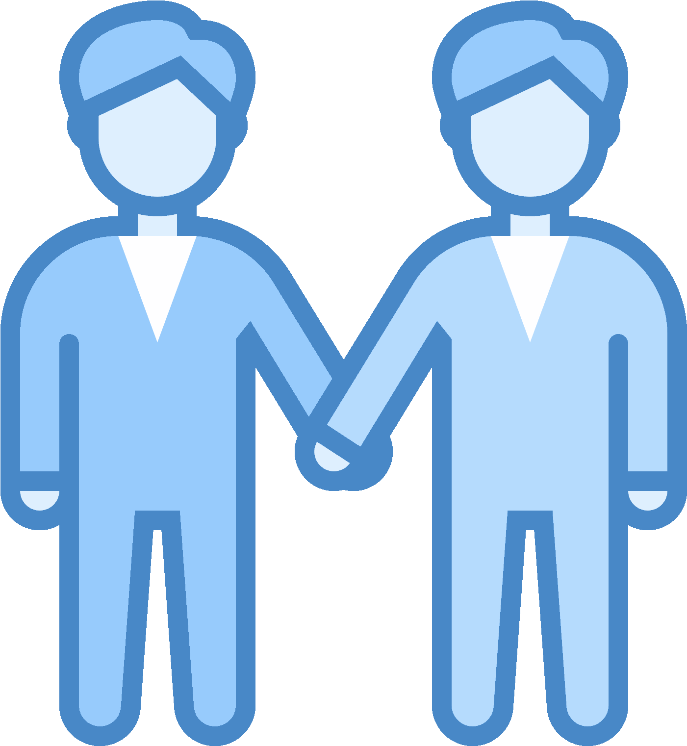 Relation Homme-homme Icon (1600x1600), Png Download