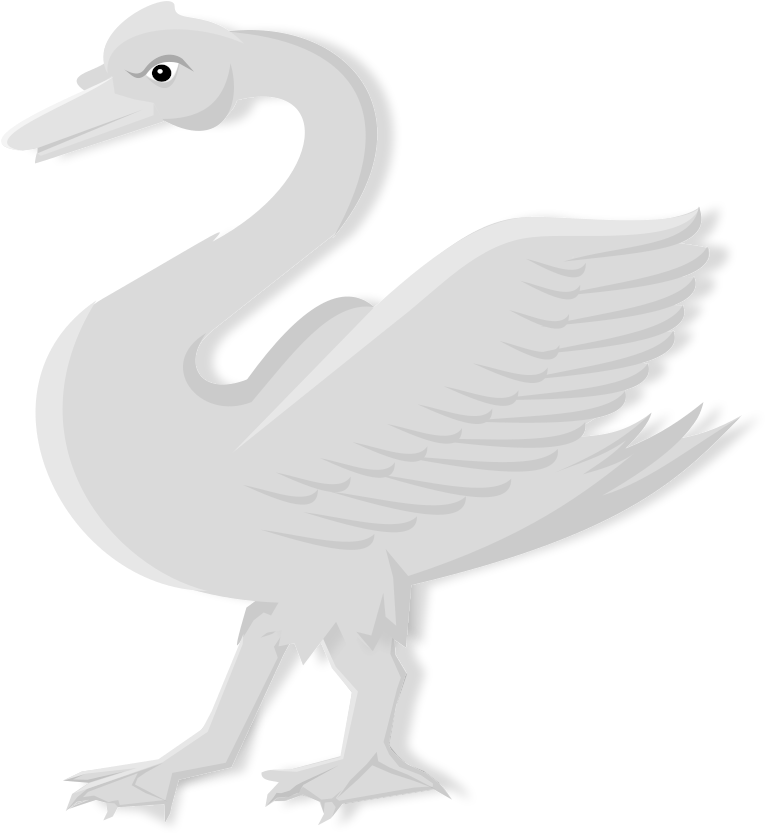 File - Heraldic Swan - Meuble - Svg - Waterfowl (964x1024), Png Download