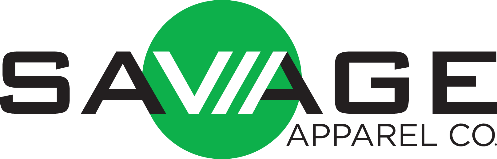 Savage Logo Wordmarkcircle - Savage Apparel (1616x519), Png Download