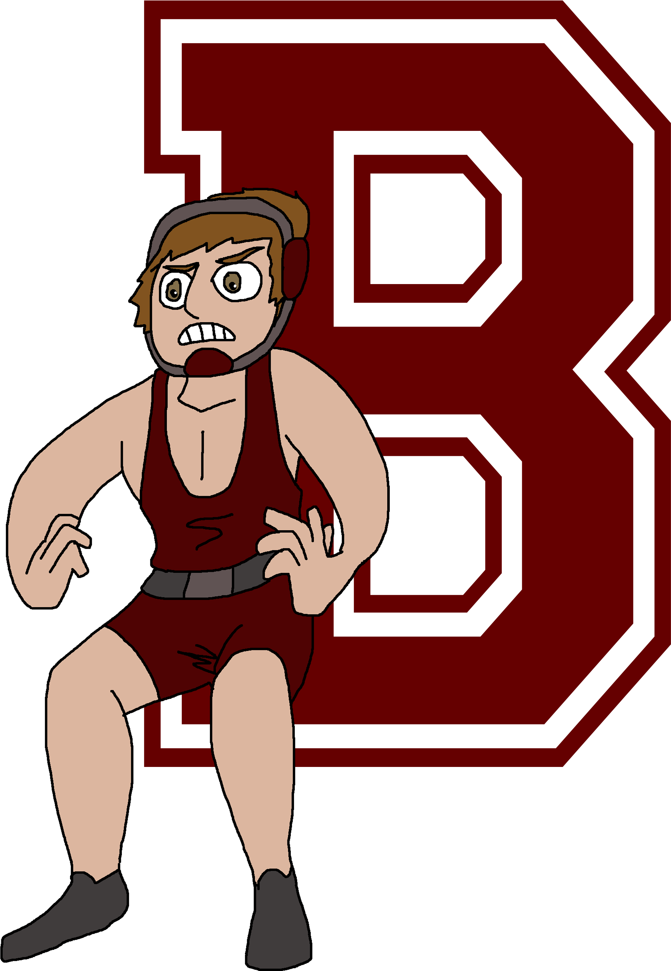 Beaver Brae Broncos Hockey - Varsity Letter S (2164x3131), Png Download