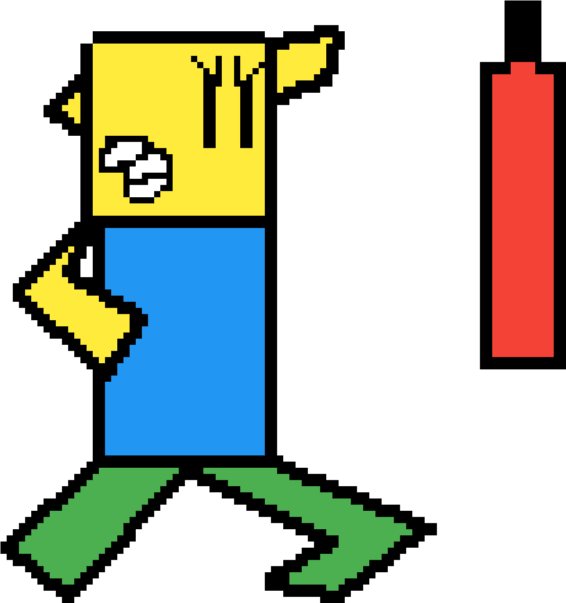 Roblox Noob Puching (1200x1200), Png Download
