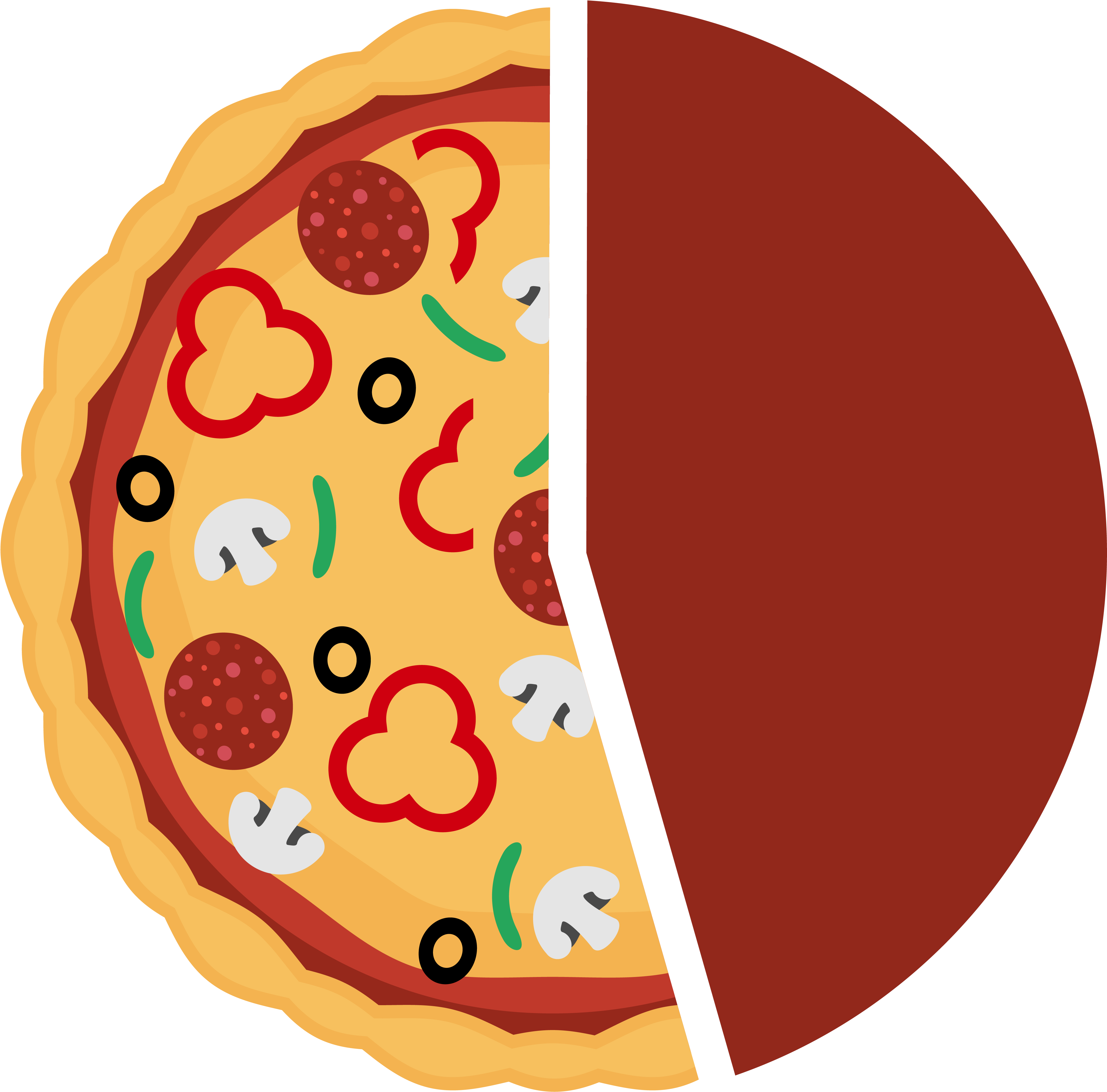 How Many People Actually Dip Their Pizza In Ranch - Mail Icon (4361x4314), Png Download