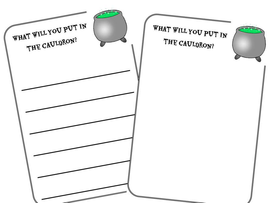 Cauldron Recipe Writing And Drawing Template (1000x667), Png Download