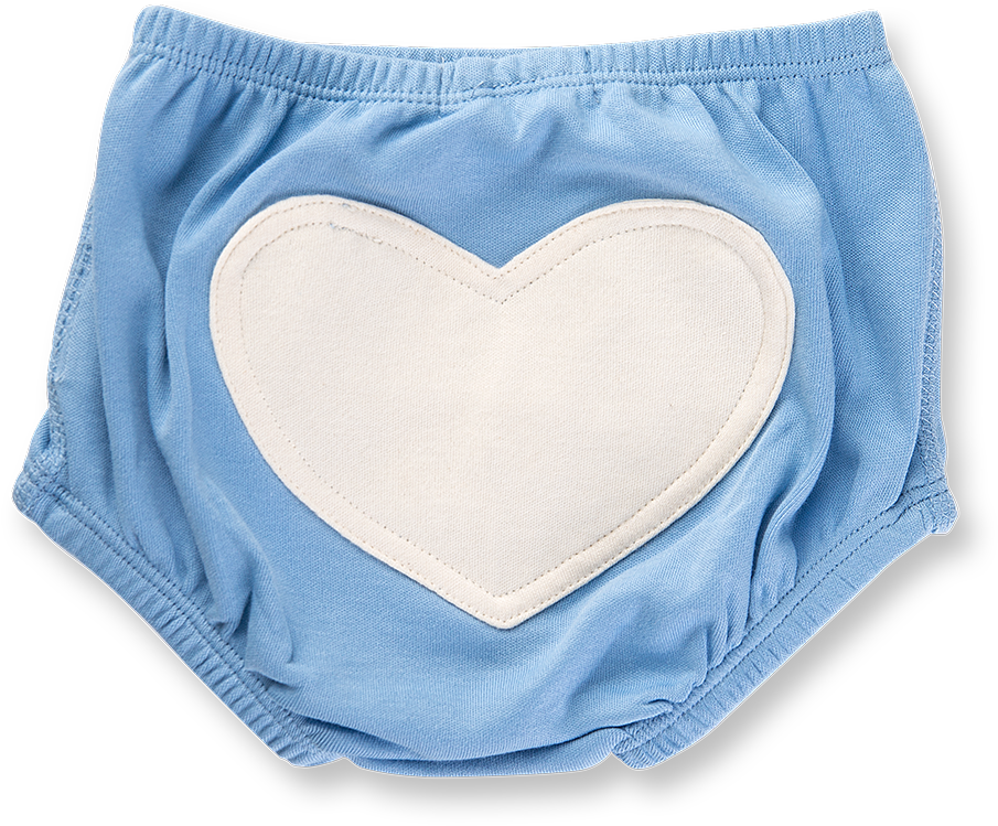 Little Boy Blue Heart Bloomers - Briefs (1079x1079), Png Download