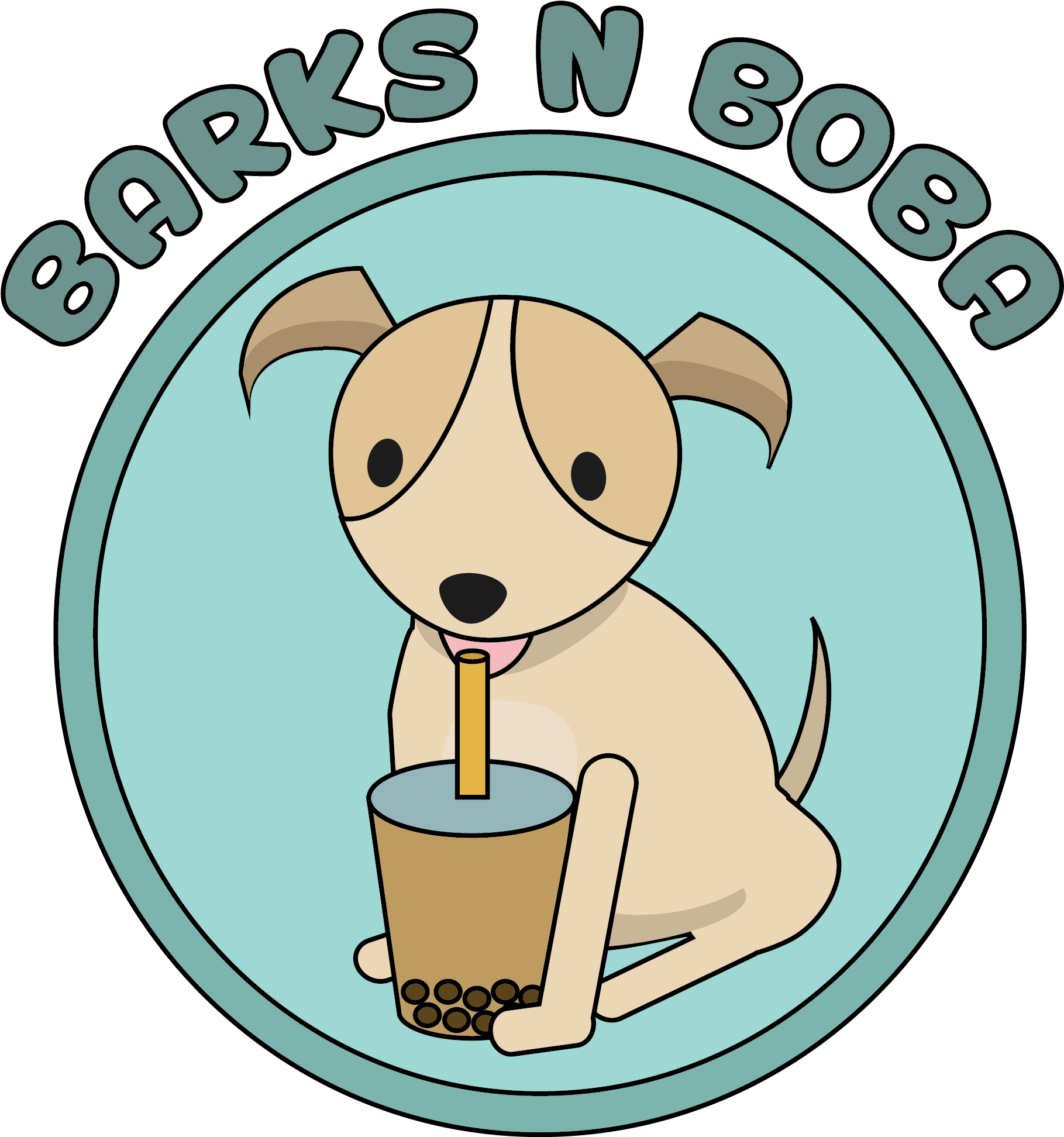 Barksnboba 01 - - Cartoon (3058x2294), Png Download