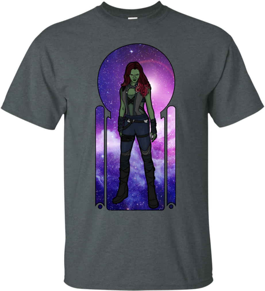Galaxy Gamora Superheroes T Shirt & Hoodie - Shirt (1024x1024), Png Download