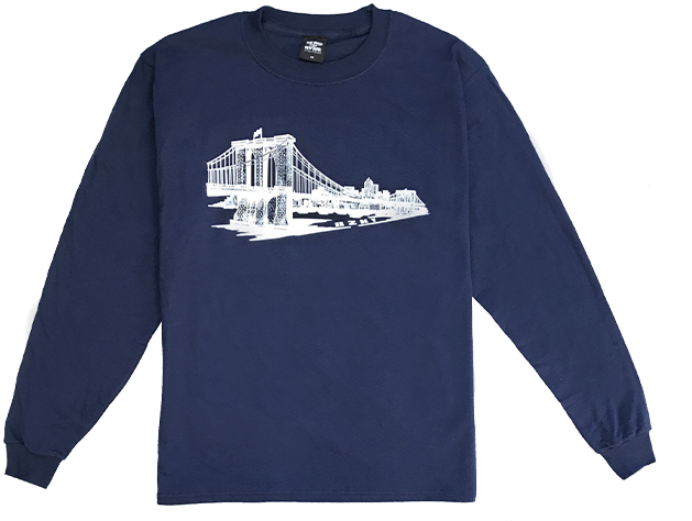 Bzny Brooklyn Bridge Long Sleeve Shirt - Chaqueta Verde Militar Para Niños (800x800), Png Download
