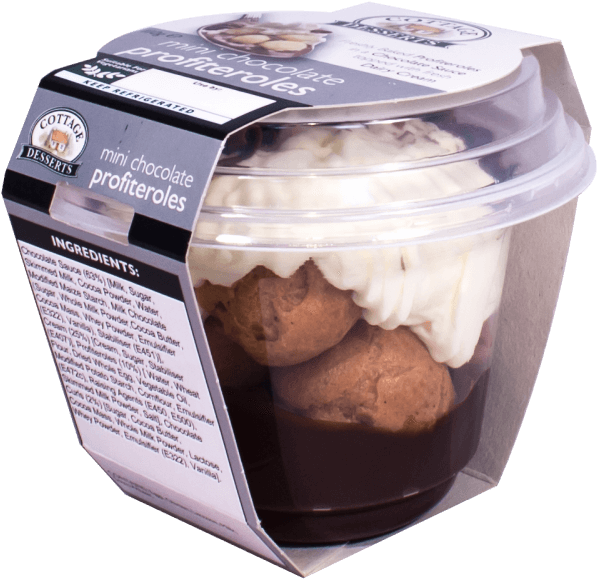 Mini Chocolate Profiteroles 110g - Frozen Dessert (750x750), Png Download