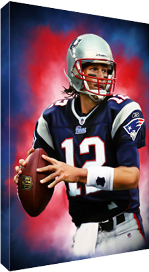 Details About New England Patriots Tom Brady Poster - Tom Brady Patriots 2010 (600x600), Png Download