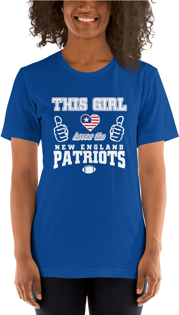 This Girl Patriots Mockup Front Womens 2 True Royal - T-shirt (1000x1000), Png Download