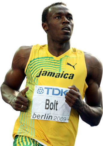 Usain Bolt Photo Usainbolt002 - Athlete (800x519), Png Download