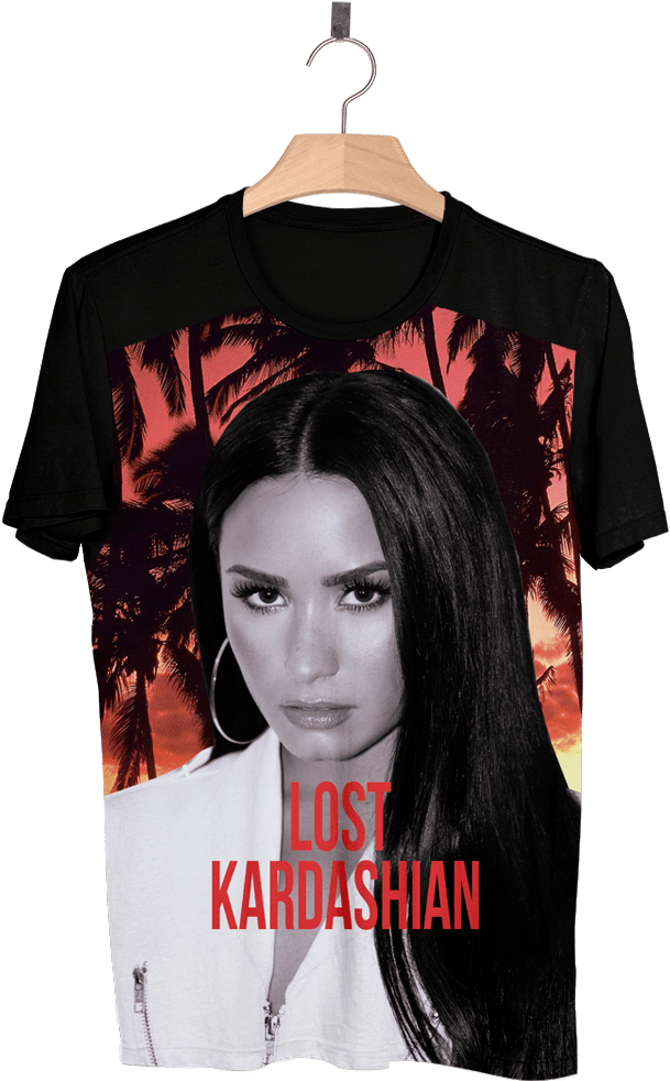 Demi Lovato Lost Kardashian - Full Time Weirdo Shirt (622x986), Png Download