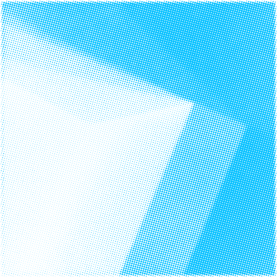 Ceilings Halftone 10cyan - Electric Blue (1000x1000), Png Download