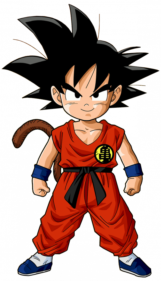 Goku Kid (534x934), Png Download