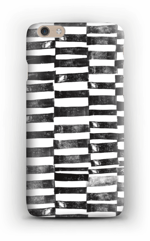 Black Painted Lines Case Iphone 6 Plus - Mobile Phone Case (498x800), Png Download