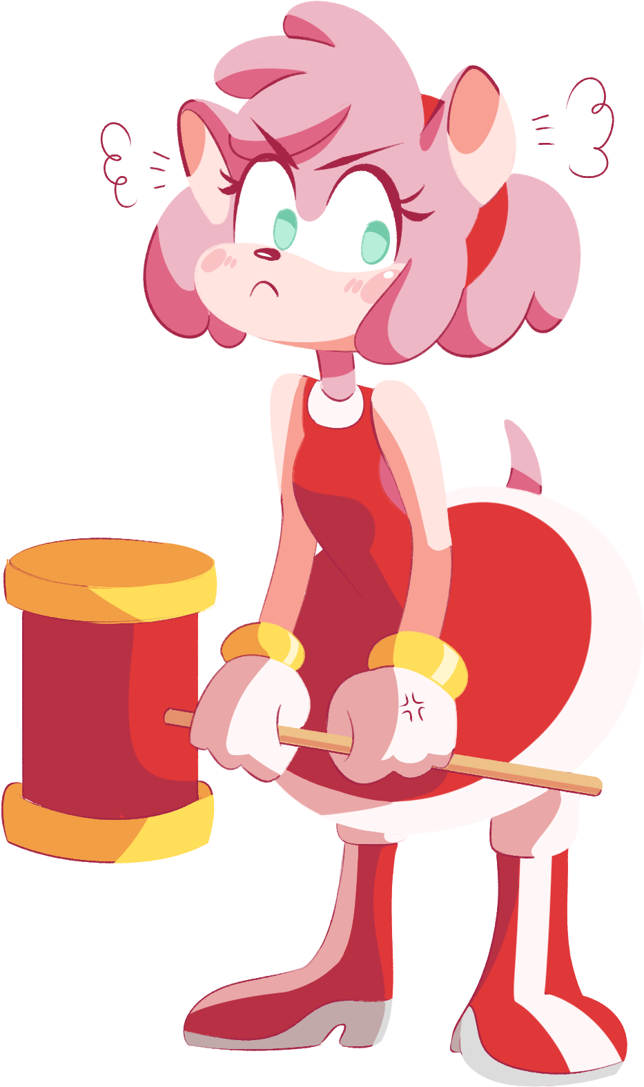 Amy Rose Is Here - Amy Rose Aesthetic (1043x1775), Png Download