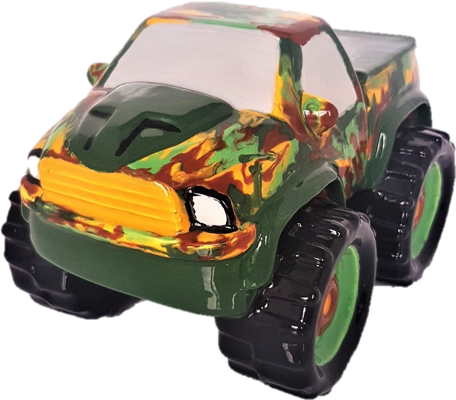7224 Monster Truck Bank - Model Car (768x792), Png Download