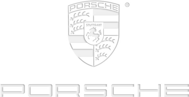 Porsche White Logo - Emblem (866x650), Png Download