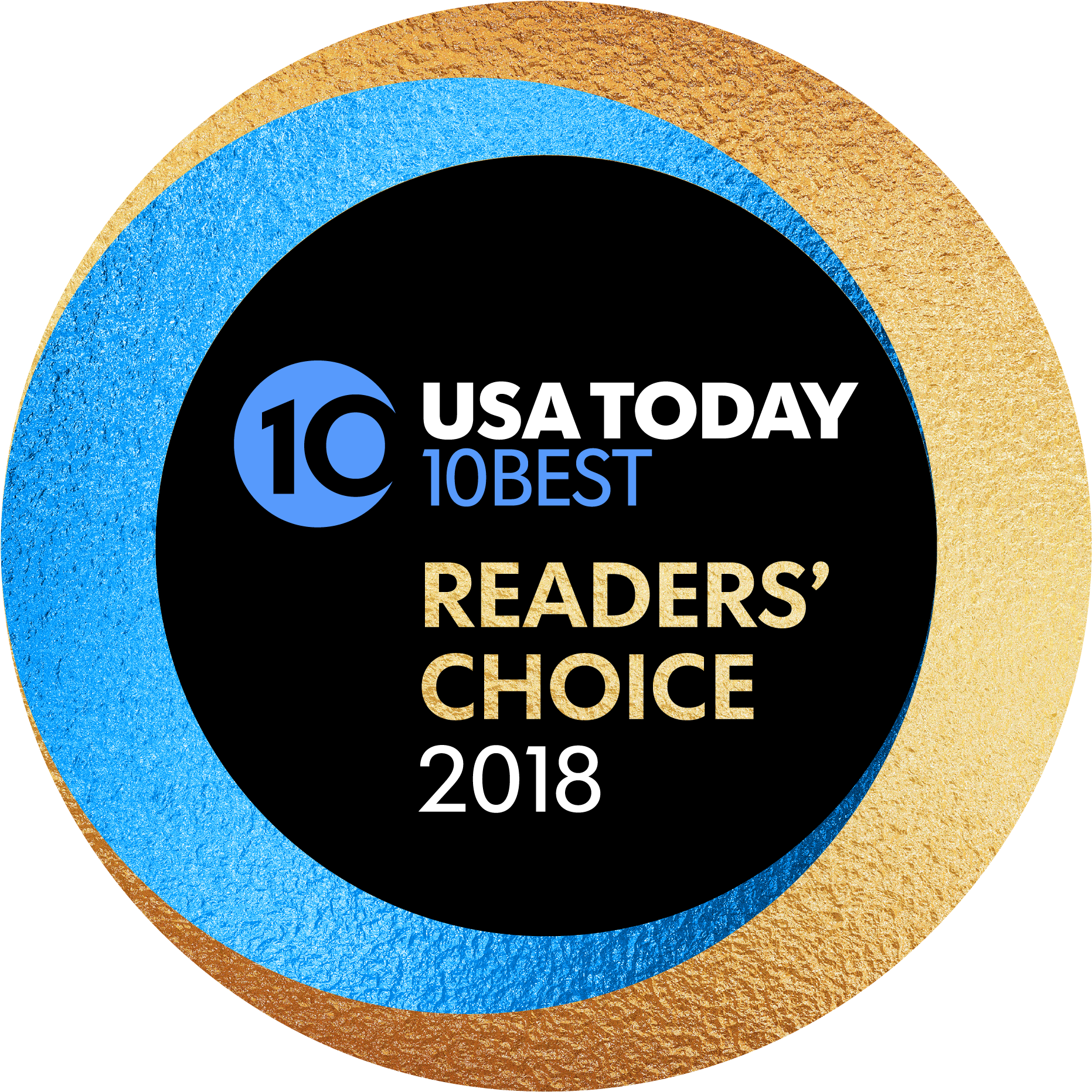 10 Best Readers Choice - Usa Today (2846x2846), Png Download