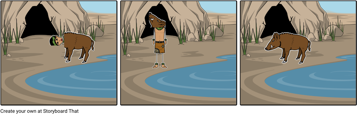 Hog God - Cartoon (1164x385), Png Download