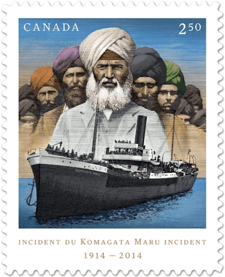 Canada Post Stamp Marking The Komagatu Maru Tragedy - Komagata Maru (500x621), Png Download