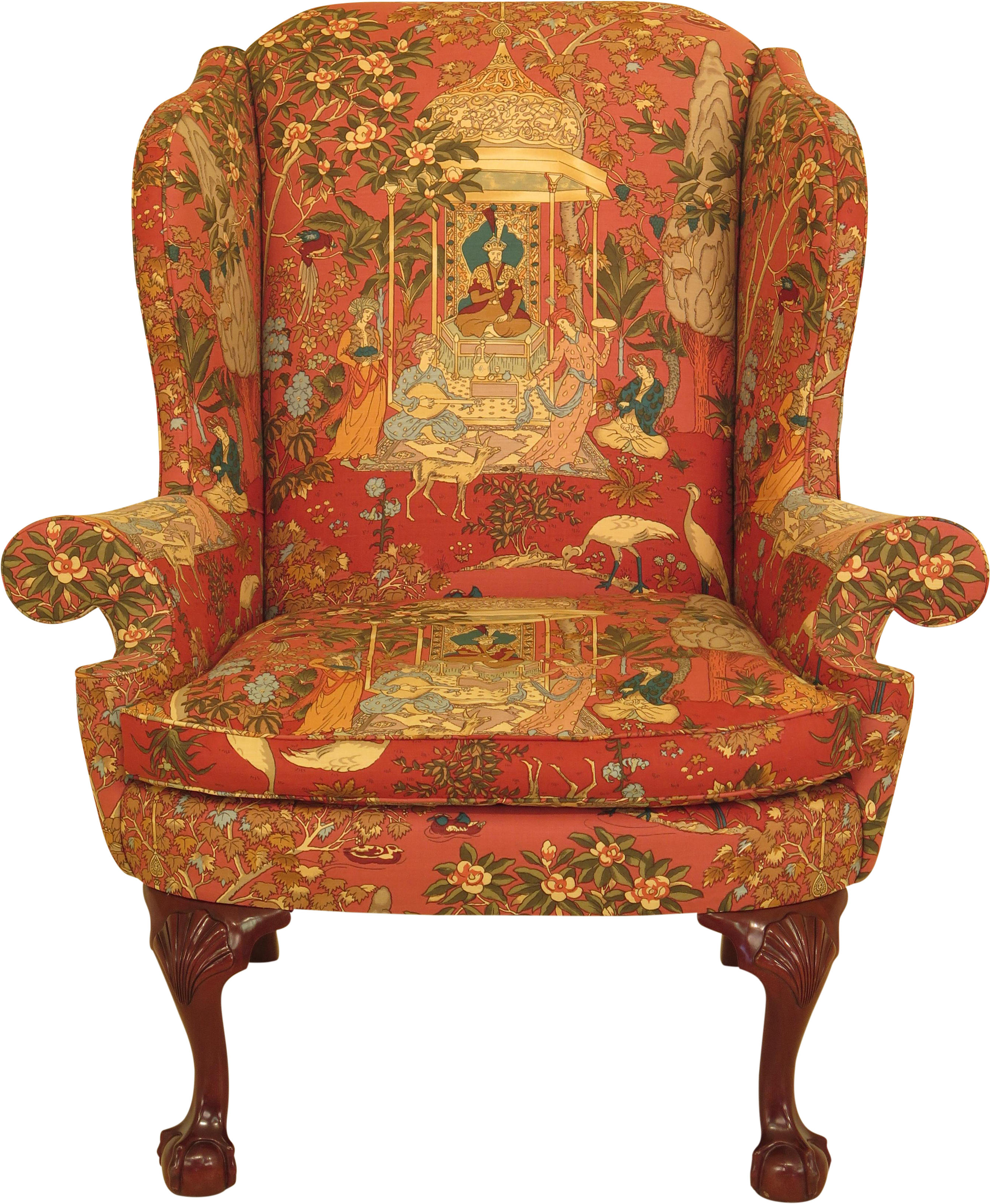 Kindel Winterthur Ball & Claw Philadelphia Mahogany - Club Chair (2979x3621), Png Download