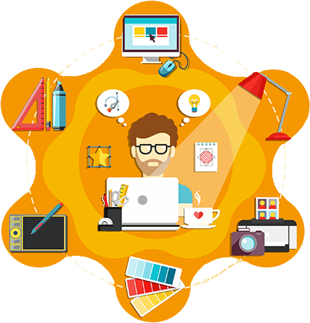 Infographic Designing (610x544), Png Download