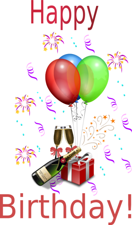 Happy Birthday Champagne Images - New Year Celebration Png (440x750), Png Download