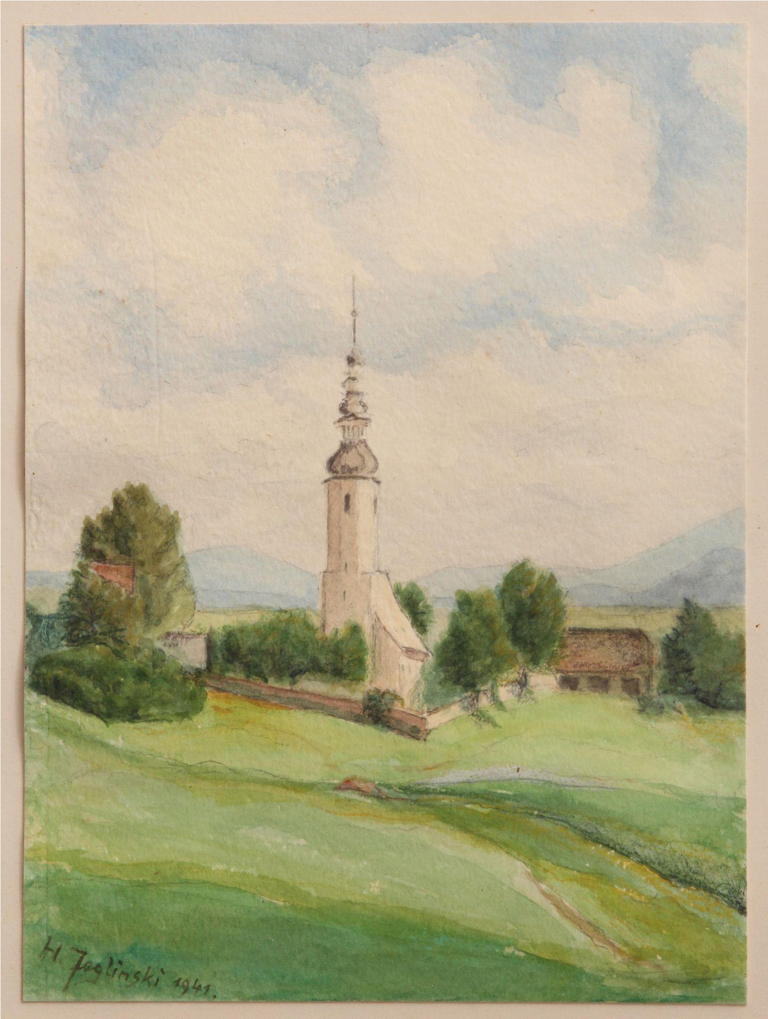 Water Color Aquarell Painting Of A (2048x2048), Png Download